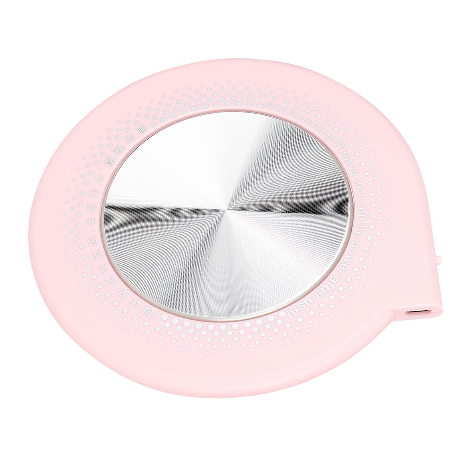 55℃ Multifunctional USB Cup Mug Insulation Mat Desktop Insulation Pad Coaster (Pink)