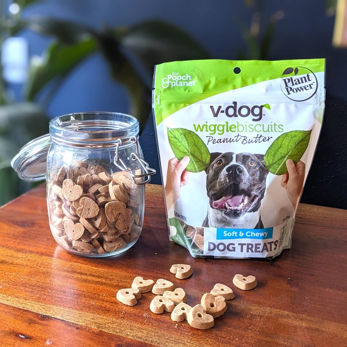 V-Dog Wiggle Biscuit Grain-Free Peanut Butter Dog Treats