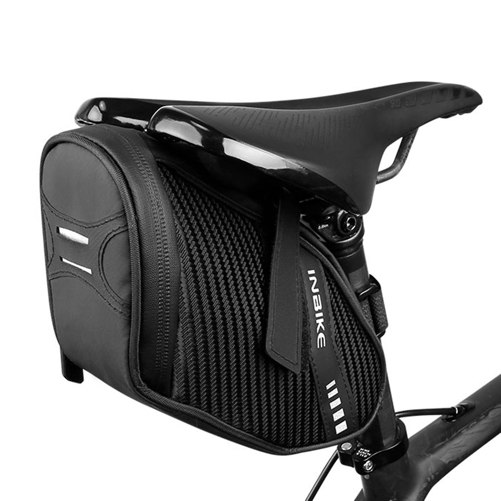 Bicycle Saddle Bag Waterproof Bike Seat Bag Reflective Cycling Rear Seat Post Bag Ultra Light Tail Rear Bag Bicycle Under Seat Pouch No.197323