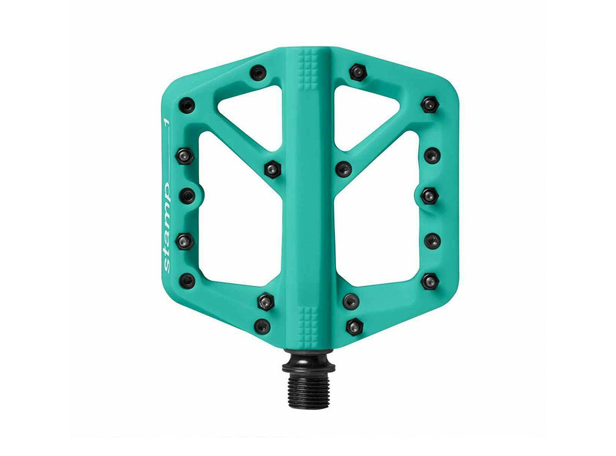 Crank Brothers Stamp 1 Platform Pedals - Turquoise