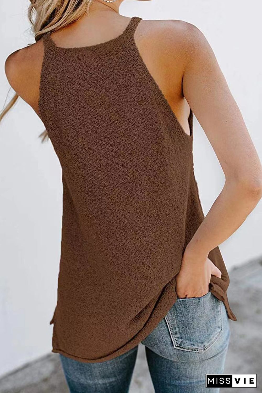 Plain Knit Tank Top