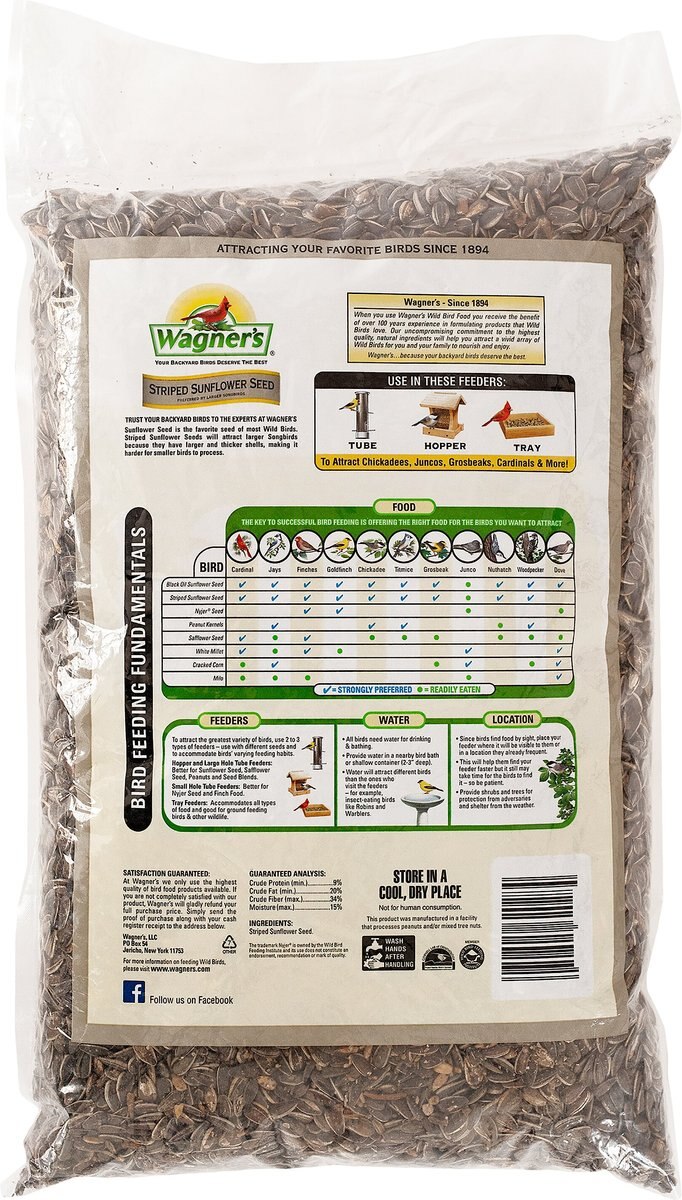 Wagner's 100% Striped Sunflower Seed Wild Bird Food