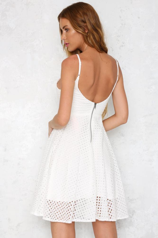 Kisses From Rome Dress White