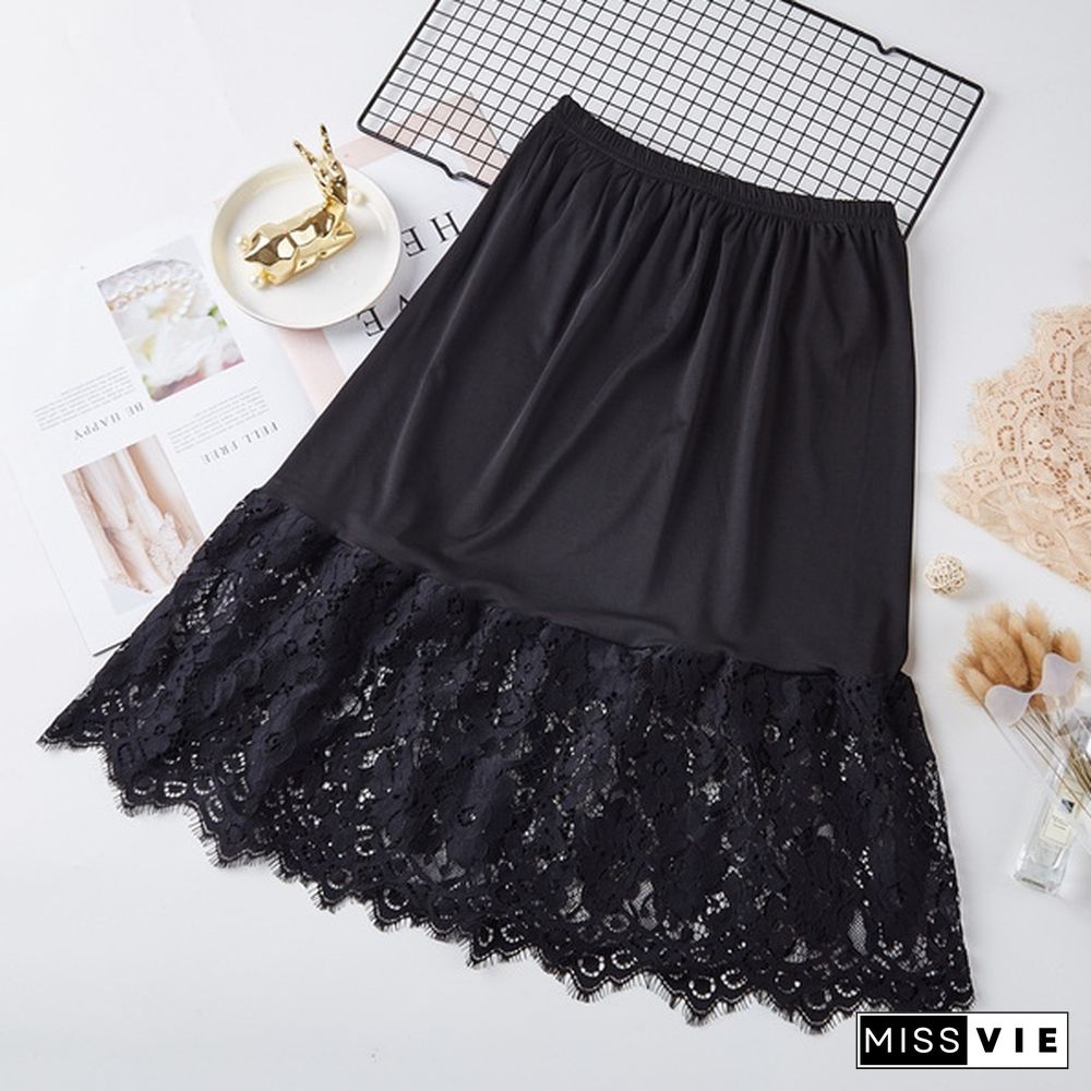 Summer Lace Hollow Skirt Women Thin Skirt