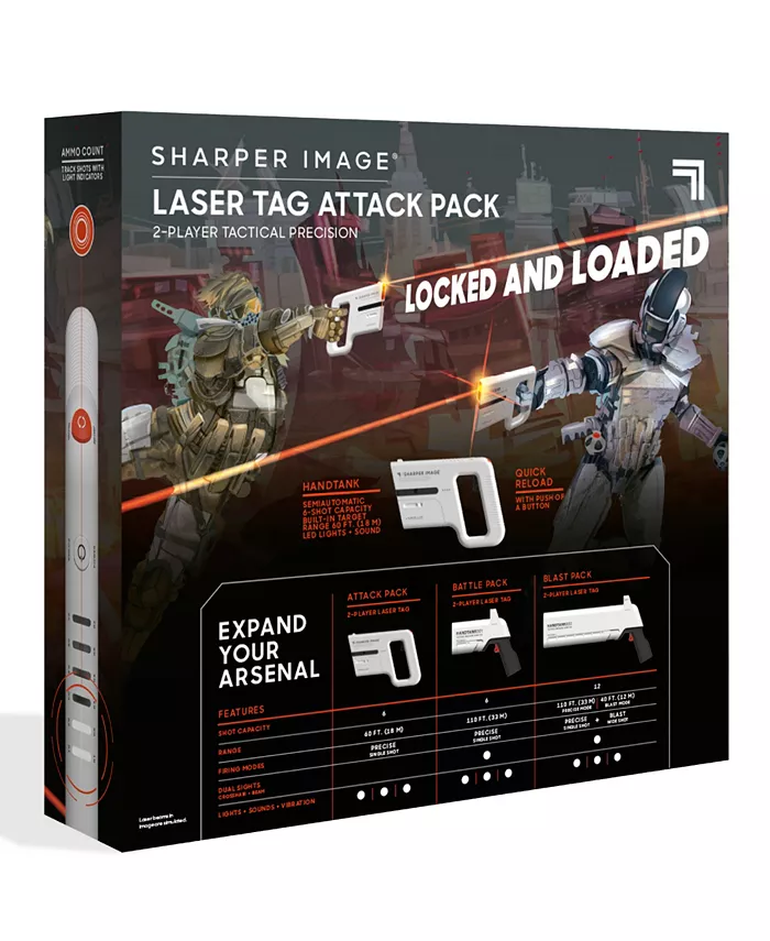 Sharper Image 2 Player Laser Tag Attack Pack Set  2 Piece