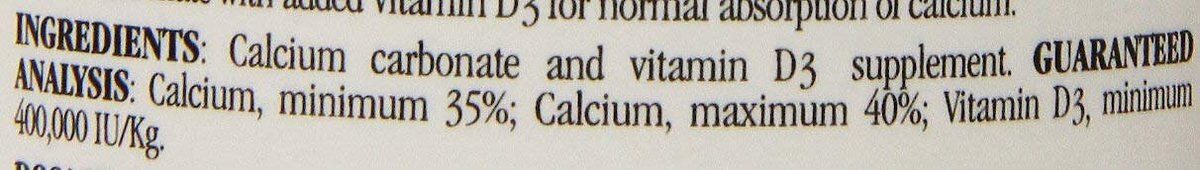 Rep-Cal Calcium with Vitamin D3 Ultrafine Powder Reptile Supplement