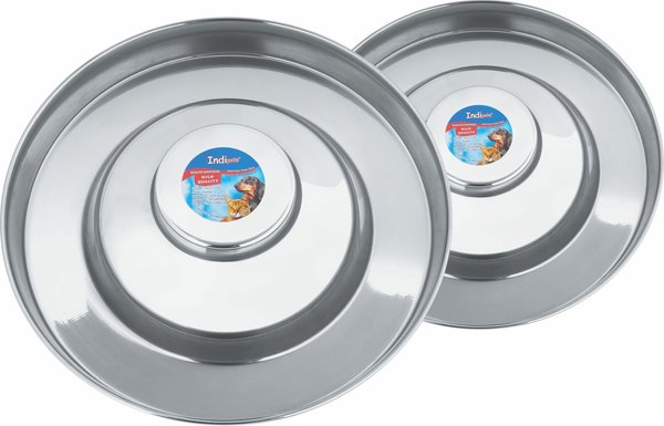 Indipets Heavy Duty Stainless Steel Elevated Horse Saucer