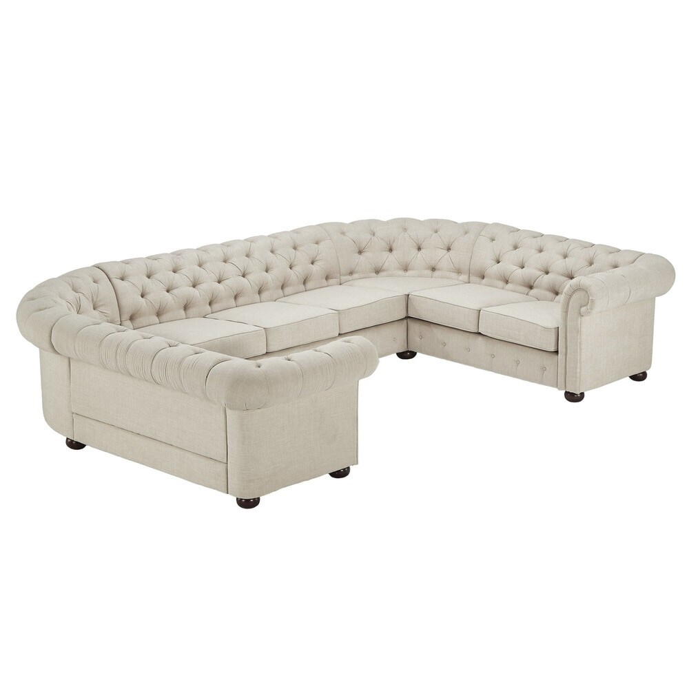 Knightsbridge Chesterfield U shaped Sectional by iNSPIRE Q Artisan