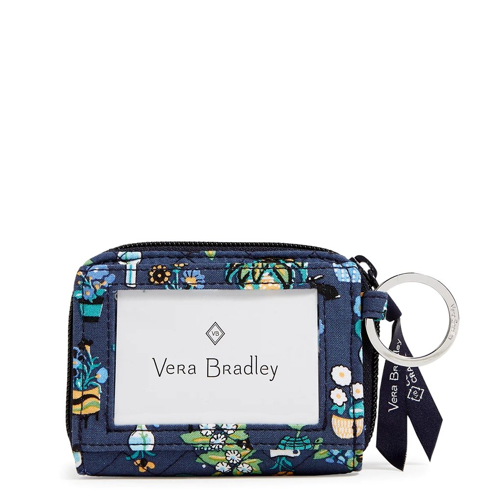 Vera Bradley  RFID Petite Zip-Around Wallet in Plants