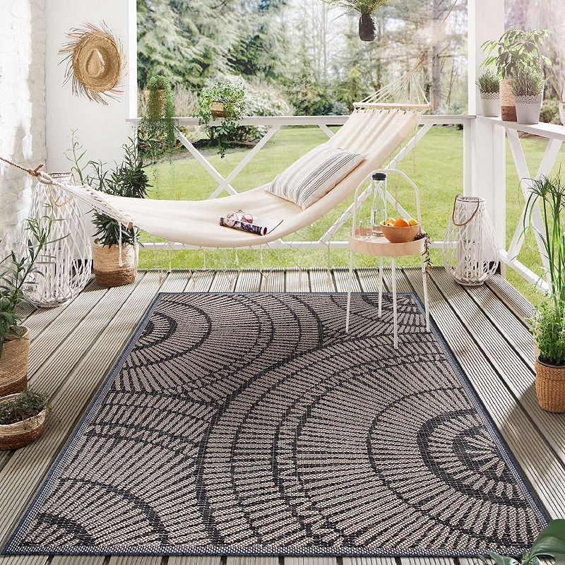 World Rug Gallery Abstract Indoor Outdoor Area Rug