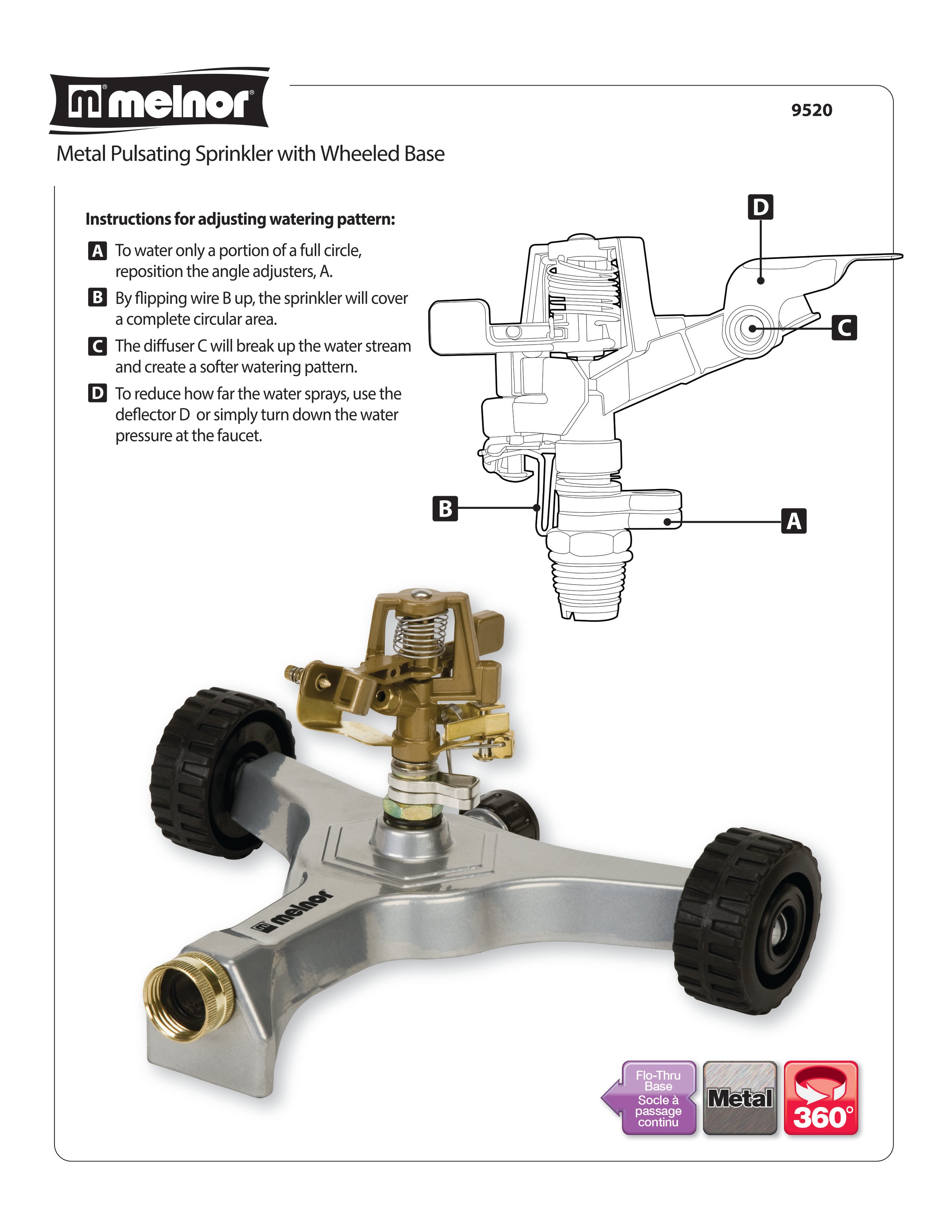 Melnor Deluxe Pulsating Sprinkler