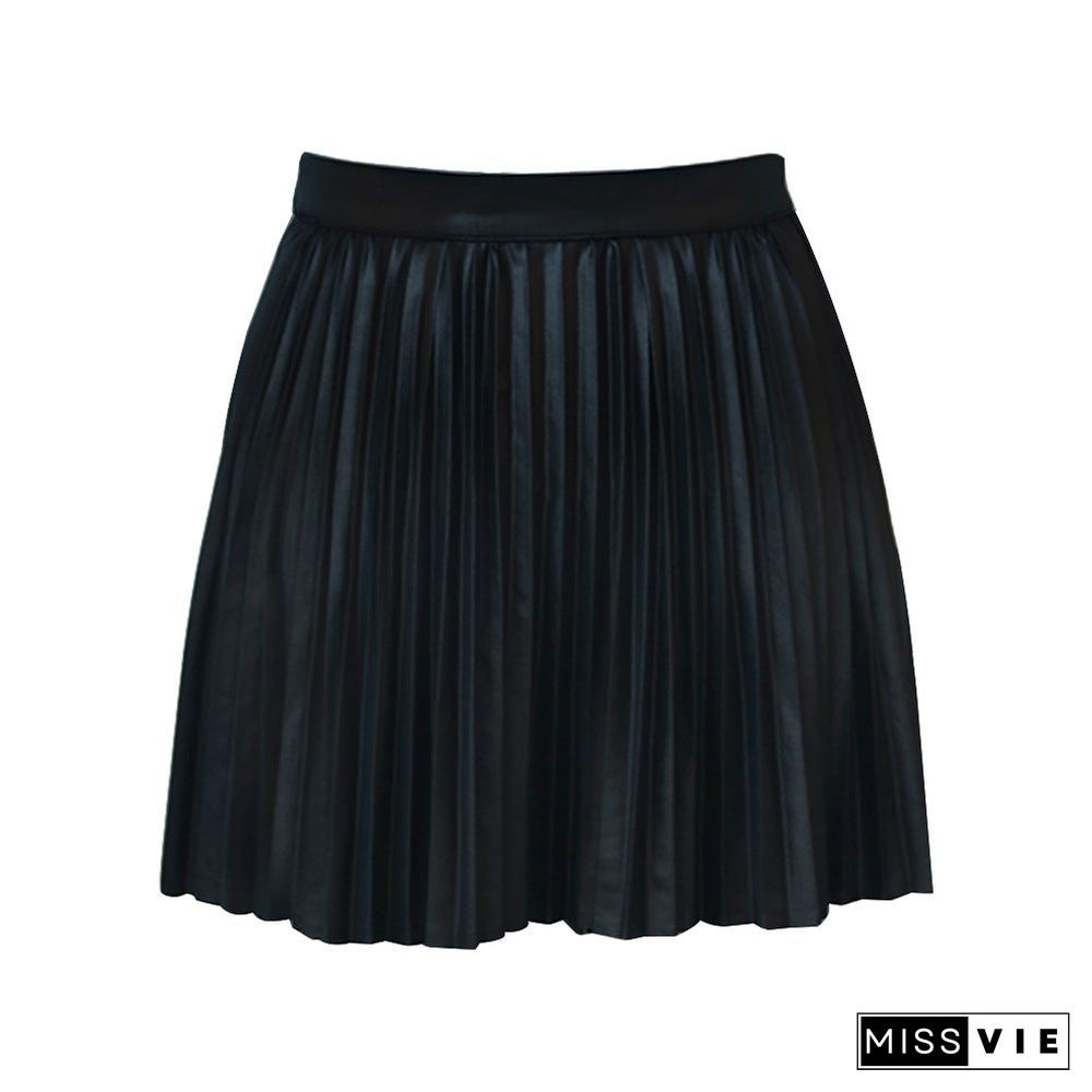 Classic Flowy Chiffon Pleated Midi Skirt Long Length