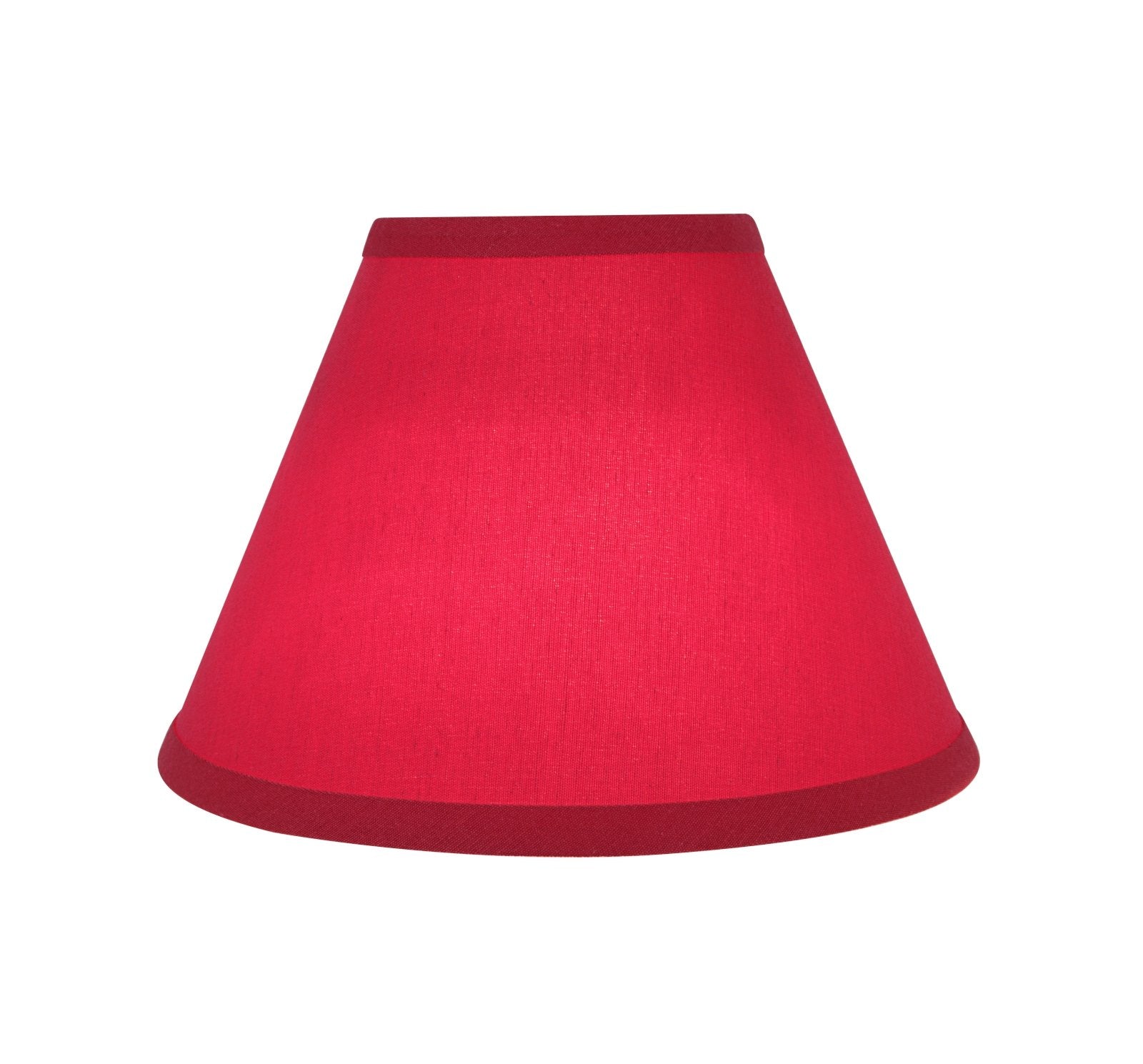 Aspen Creative 58879 Transitional Hardback Empire Shape UNO Construction Lamp Shade in Red， 12