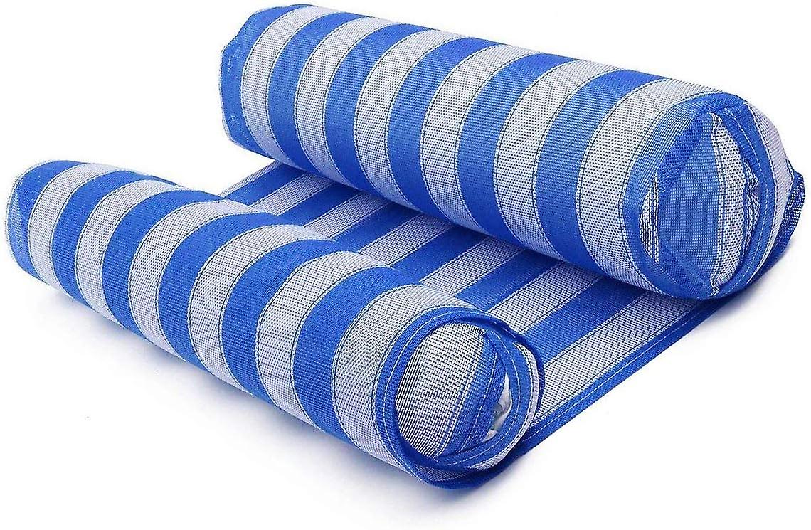 Pool Floats For Adults， Inflatable Hammock Lounge For Vacation， Blue Swimming Pool Floats， Floating Bed， Lazy River Float
