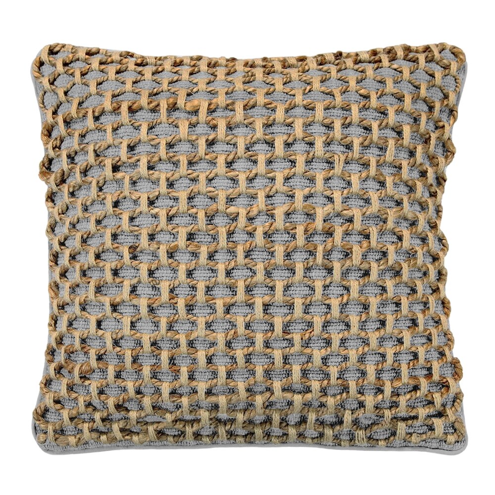 Boho Living Jada Braided Jute Throw Pillow