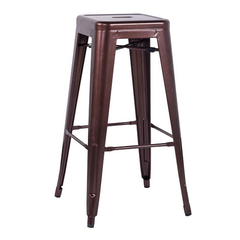 Chintaly Galvanized Steel Bar Stool  - Set Of 4