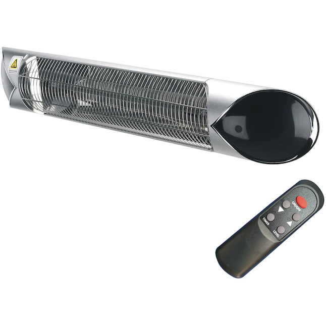 Hanover HAN1051IC-SLV 5118-BTU 120-Volt Silver Stainless Steel Electric Patio Heater