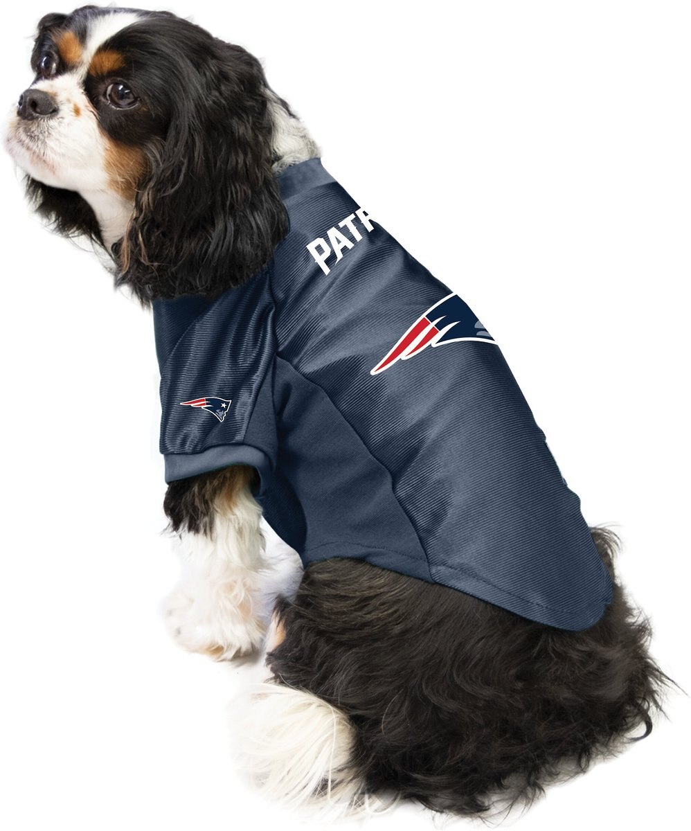 Littlearth NFL Stretch Dog and Cat Jersey， New England Patriots