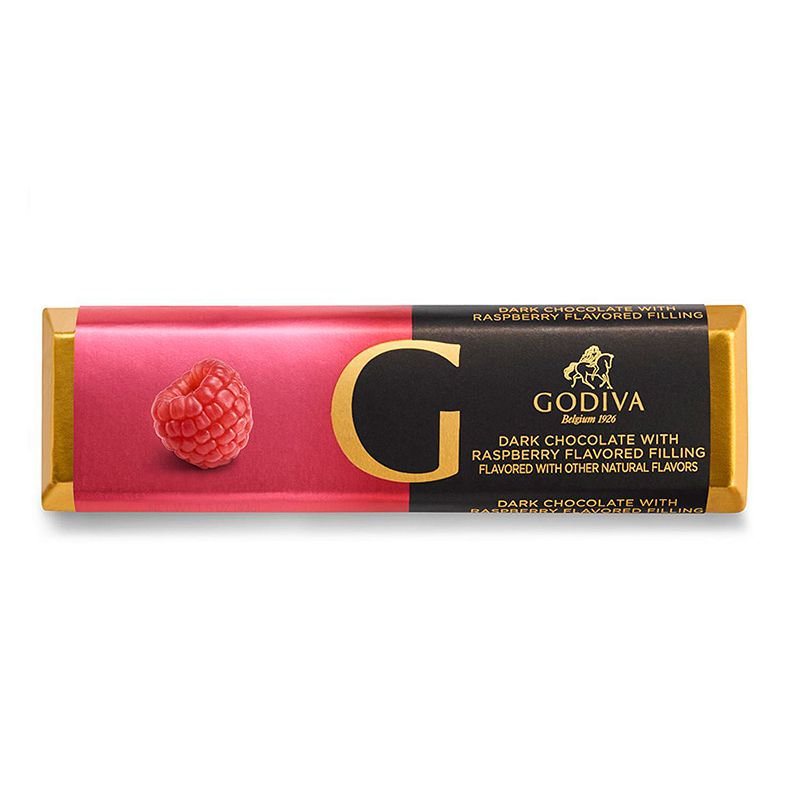 Godiva 24 Pack Small Dark Chocolate Raspberry Bars Set