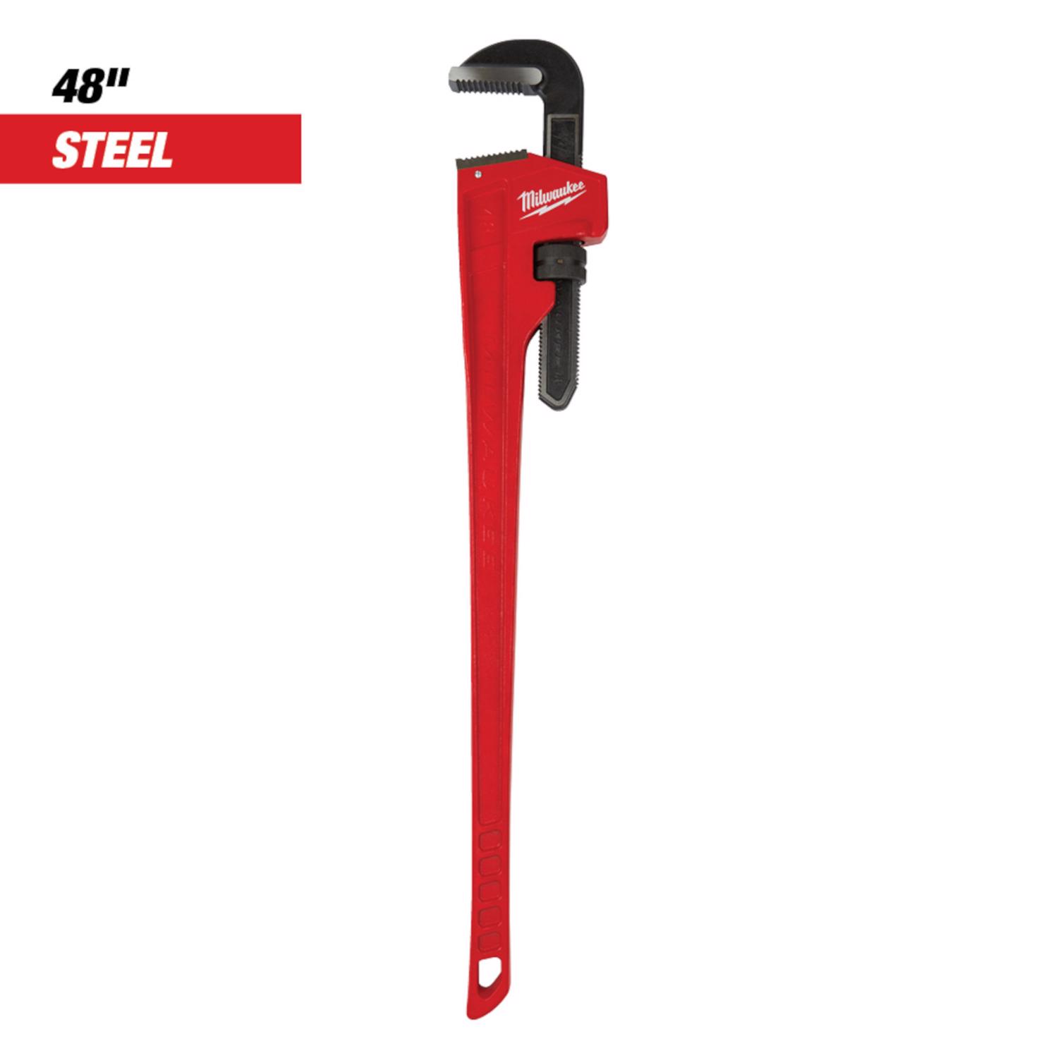 MW 6 in. Pipe Wrench Black/Red 1 pc