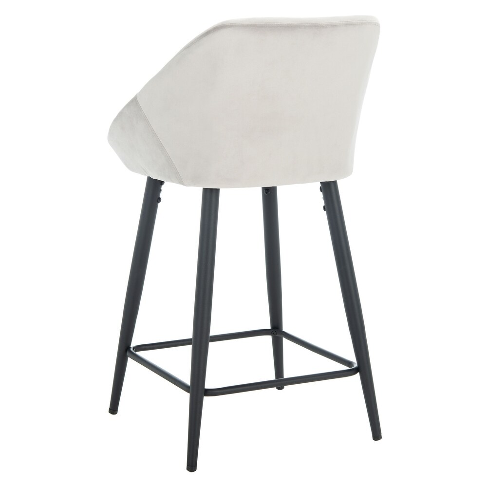 SAFAVIEH Zorica 25 inch Velvet Counter Stool   21.3\