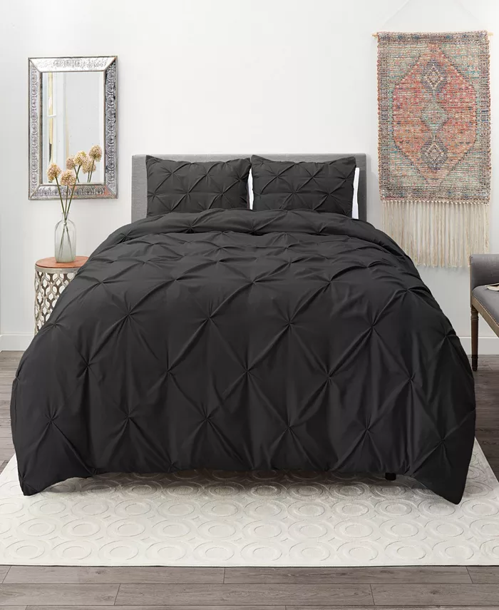 Nestl Bedding 2 Piece Pinch Pleat Duvet Cover Set， Twin