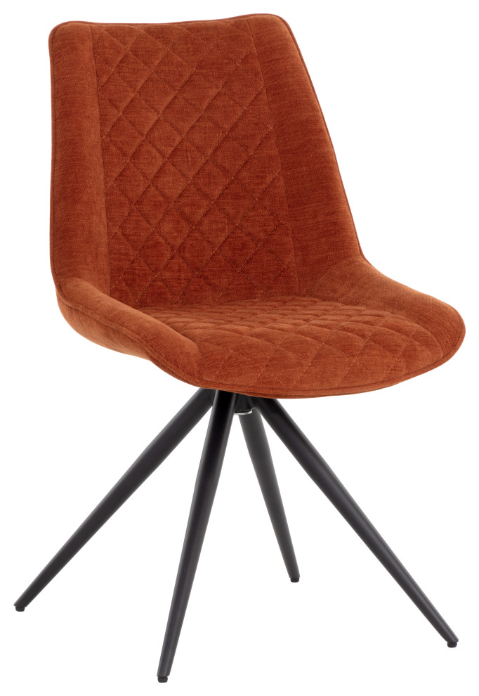 Freya Swivel Dining Chair Danny Rust   Midcentury   Dining Chairs   by Sunpan Modern Home  Houzz