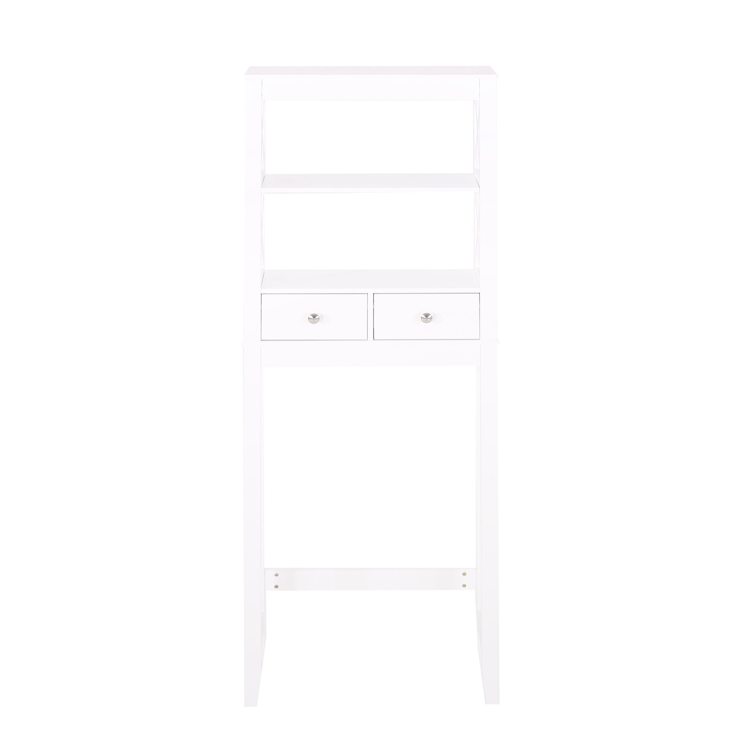 Lewis Modern Over-the-Toilet Storage Rack with Drawers