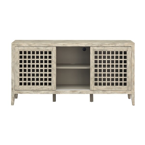 Somette Weaver Sandstone Three Door Credenza