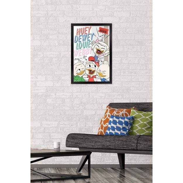 Trends International Disney Ducktales Names Framed Wall Poster Prints