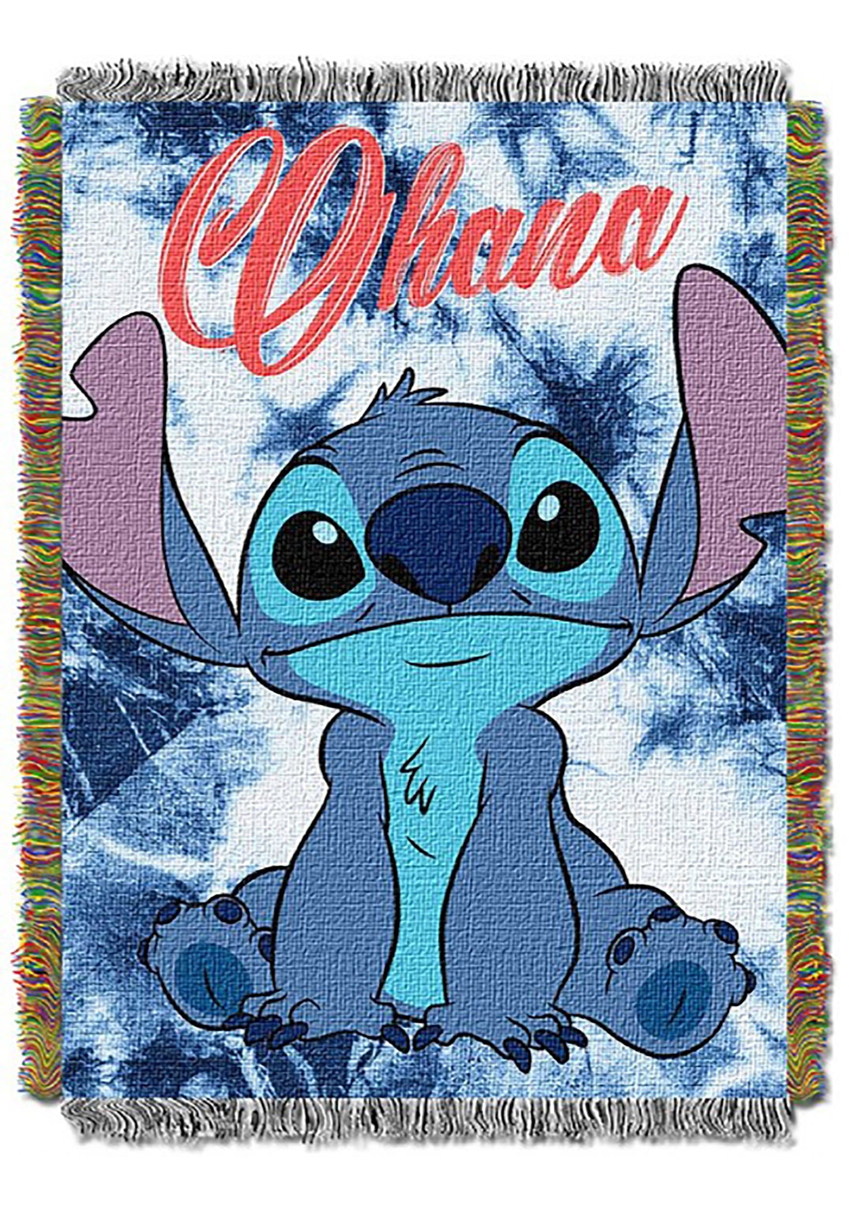 Disney Lilo and Stitch Tapestry Throw Blanket， 48x60， Multicolor， Polyester， 1 Each