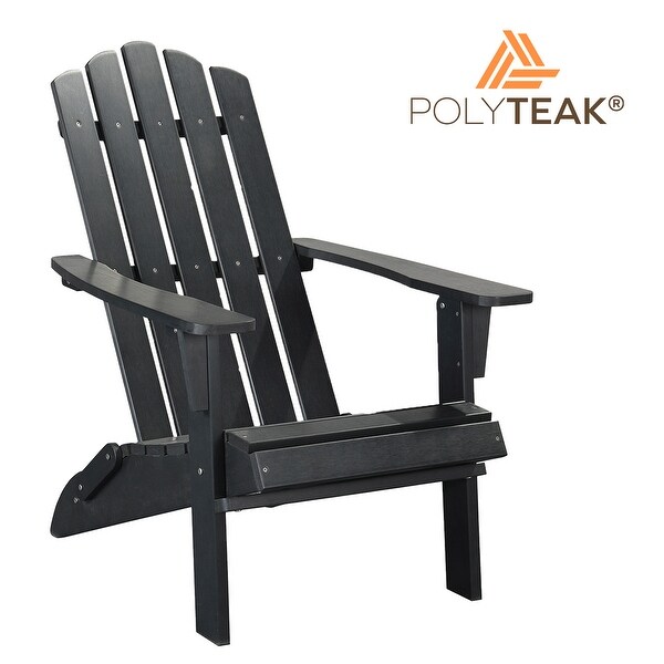 POLYTEAK Classic Collection Folding Adirondack Chair