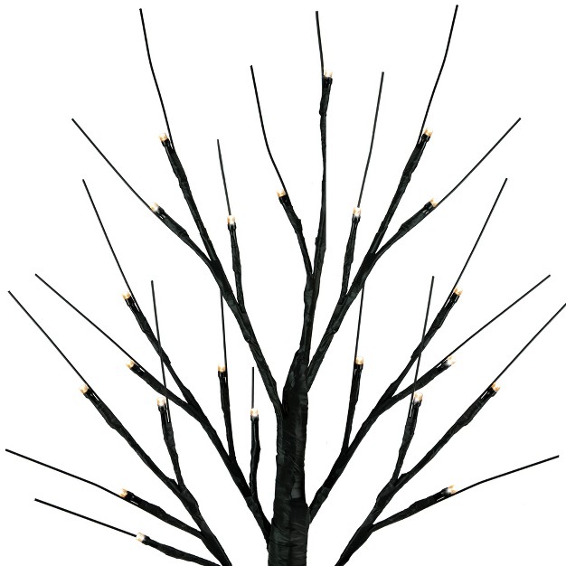 Led Lighted Brown Christmas Twig Tree Warm White Lights