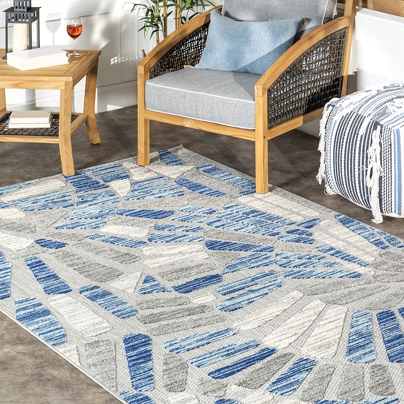 nuLoom Misty Abstract Transitional Indoor/Outdoor Area Rug