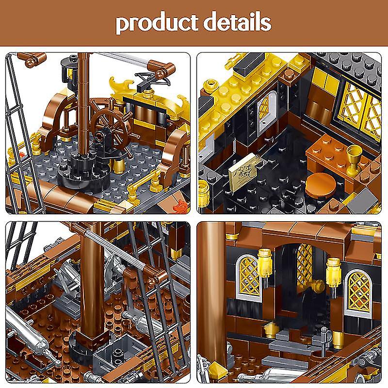 Kids Toys Ship Pirate Model Moc Bricks The Eternity Pirates Ships Building Blocks Ideas Series Boat Bricks Boys Birthday Gifts