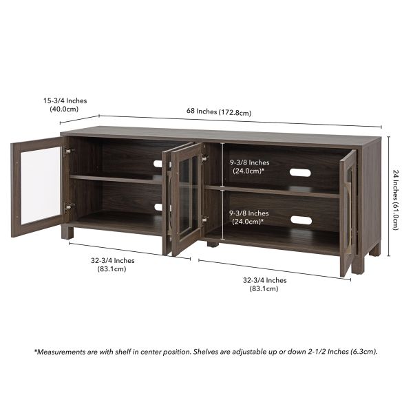 Quincy Rectangular TV Stand for TV's up to 75