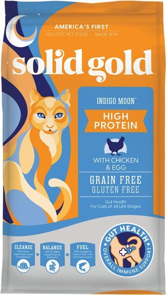 Solid Gold Indigo Moon with Chicken and Eggs Grain-Free High Protein Dry Cat Food