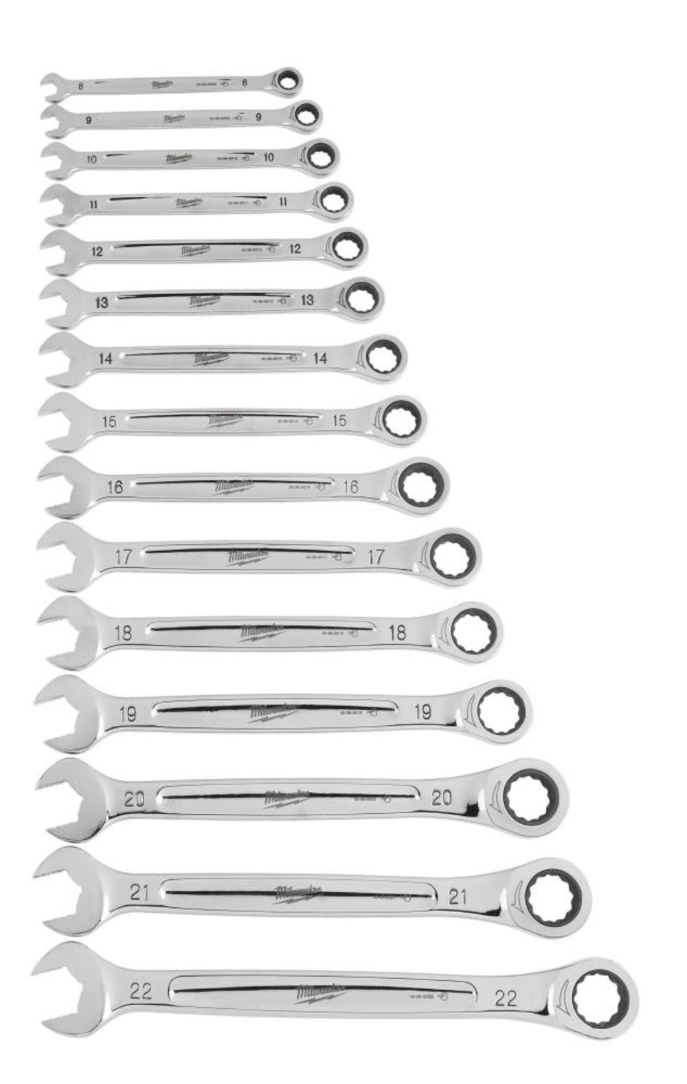 SAE and Metric Ratcheting Combination Wrench Bundle ;