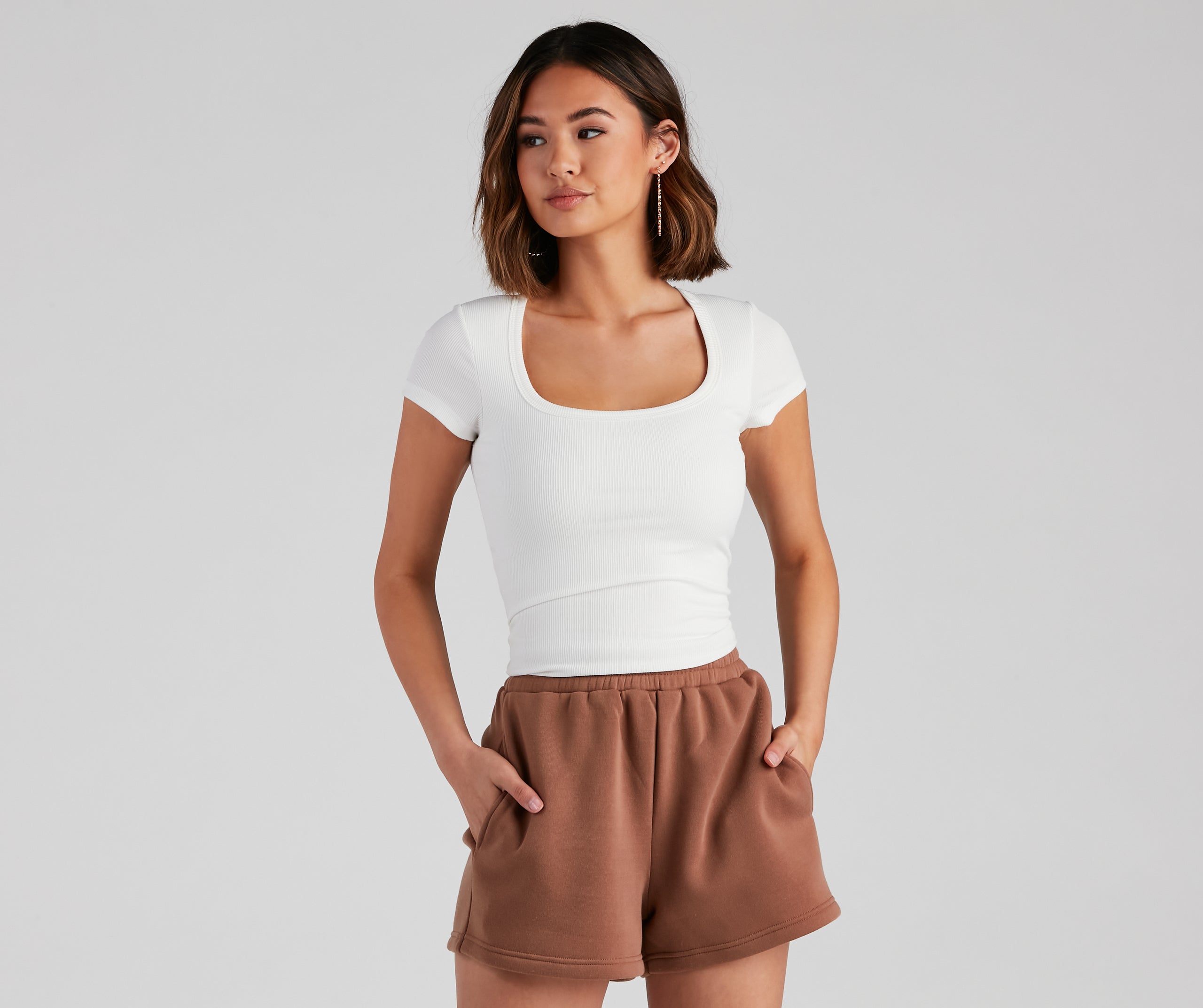 PLACEHOLDER - Simple Staple Ribbed Knit Top