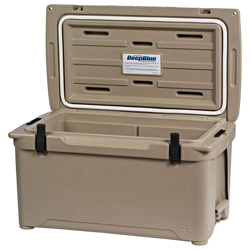 Engel 14.5 Gallon 70 Can 65 High Performance Seamless Roto Molded Cooler， Tan