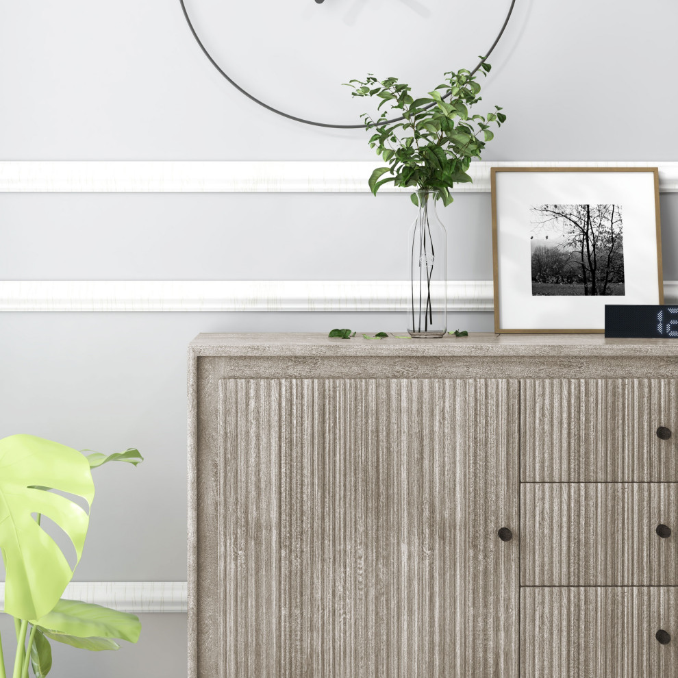 Camilo 3 Drawer Wood Accent Cabinet   Industrial   Accent Chests And Cabinets   by Gild  Houzz