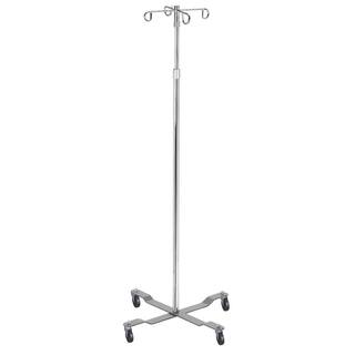 Drive Medical Economy Top Removable IV Pole in Chrome 13029