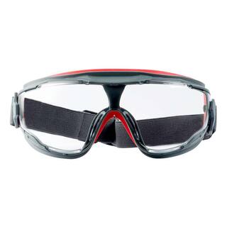 Scotchgard Protector GrayRed Anti-Fog Goggles with Clear Lens 47212H1-VDC-PS