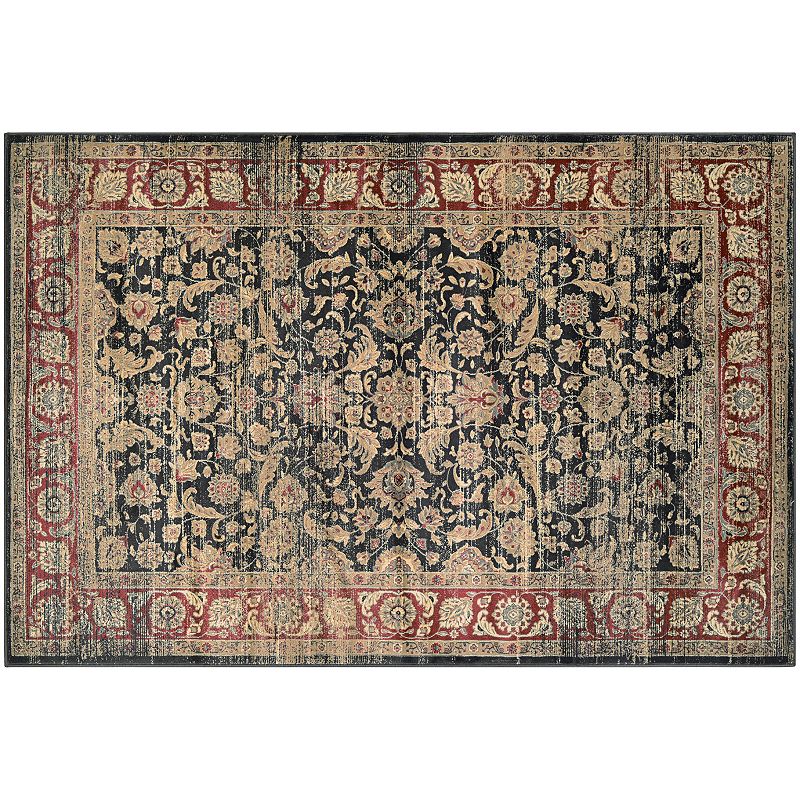 Couristan Zahara Embellished Blossom Framed Floral Rug