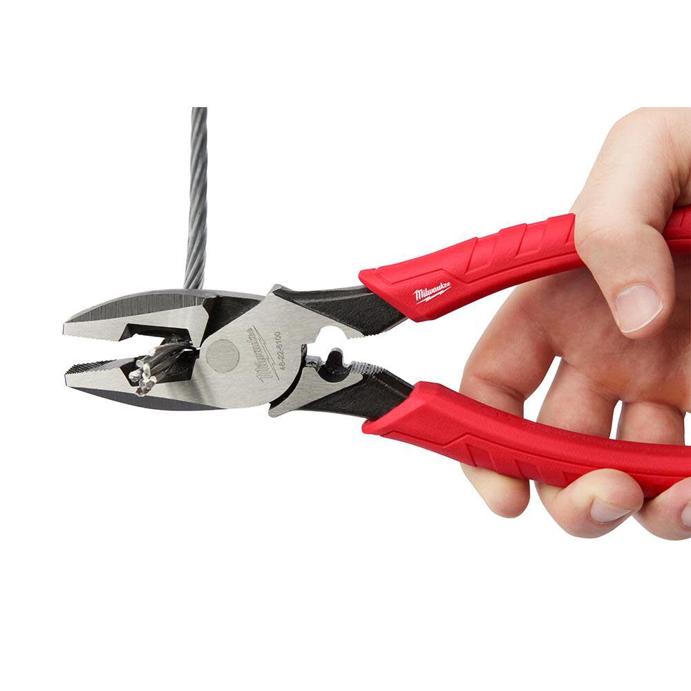 Milwaukee 9 in. High Leverage Lineman's Pliers with Crimper 48-22-6100 from Milwaukee