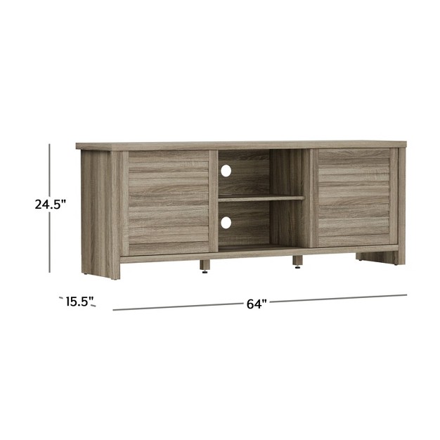 Handerson Wood Tv Stand For Tvs Up To 70 quot Hillsdale Furniture