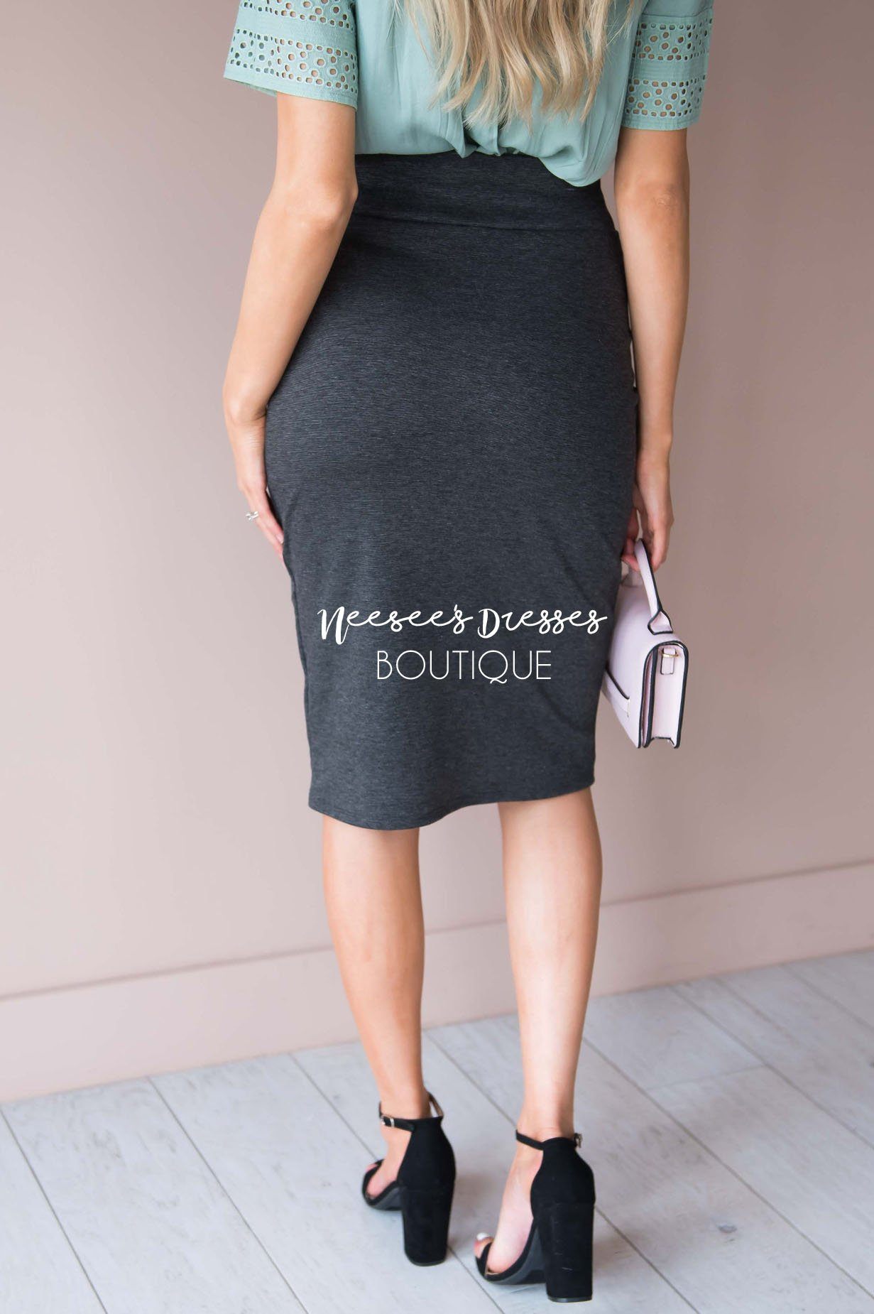 On My Side Bow Pencil Skirt