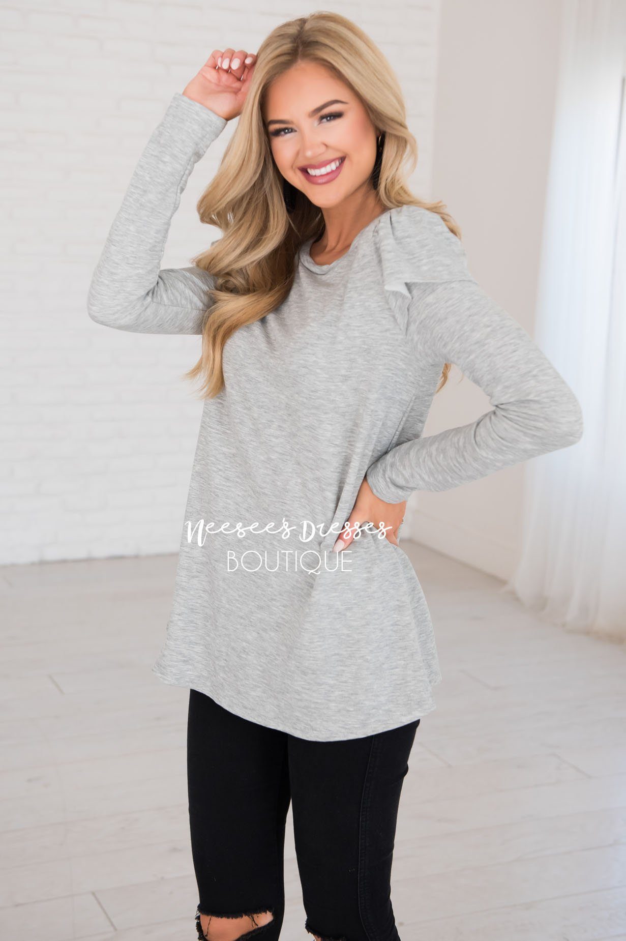 You're So Beautiful Ruffle Sleeve Top