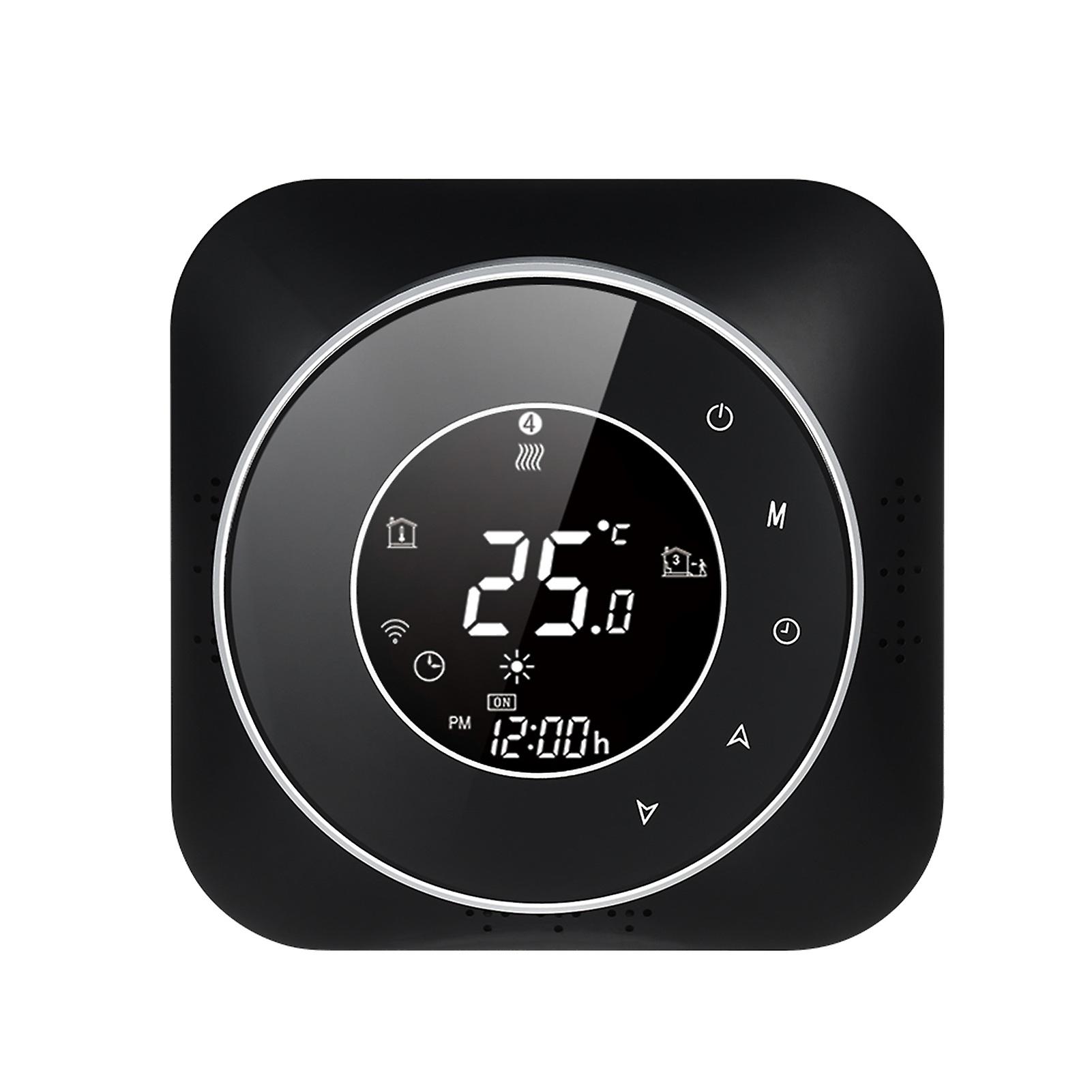 Black Wifi 95-240v Wi-fi Smart Thermostat 5+1+1 Six Periods Programmable Thermostat Voice App Control Backlight Lcd Boiler Heating Thermoregulator Com