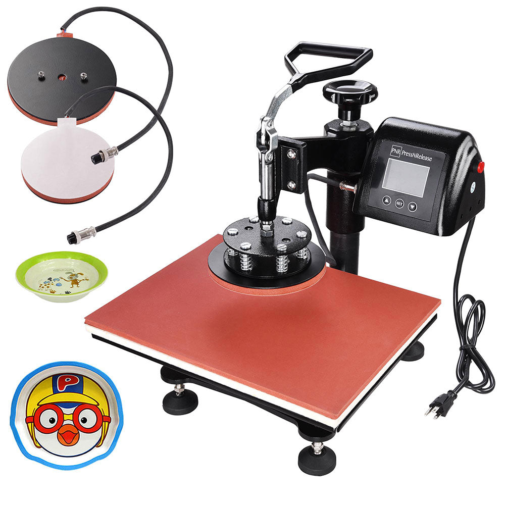 Yescom Digital LCD Heat Sublimation Transfer Machine 5in1 12x15